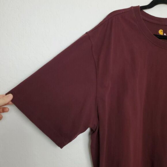 Carhartt T-Shirt Original Fit Size XL Crew Neck Short Sleeve Work Wear Pocket - Picture 2 of 8